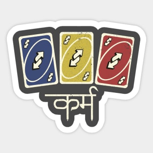 Karma Uno Cards Sticker